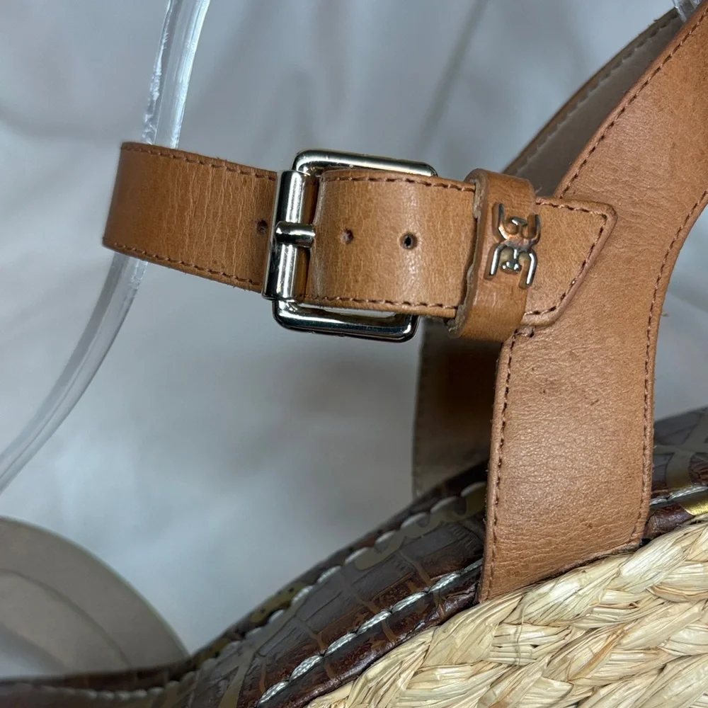 Sam Edelman Darlene Platform Wedge Sandals Size 8.5 - Picture 9 of 14